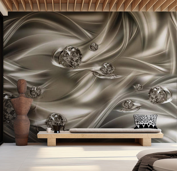 Glam Wallpaper Wall Mural - Silk Touch 39"Wx27"H