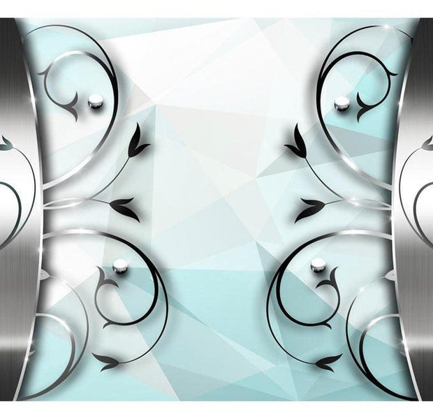 Glam Wallpaper Wall Mural - Silver Gate