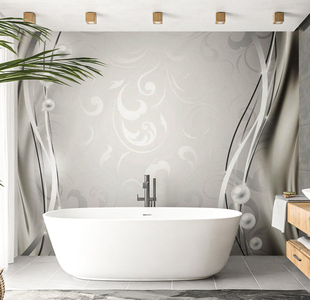 Glam Wallpaper Wall Mural - Subtlety Of Pearls 39"Wx27"H