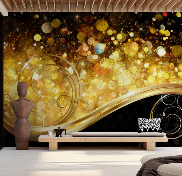 Glam Wallpaper Wall Mural - Amber Bay 39"Wx27"H