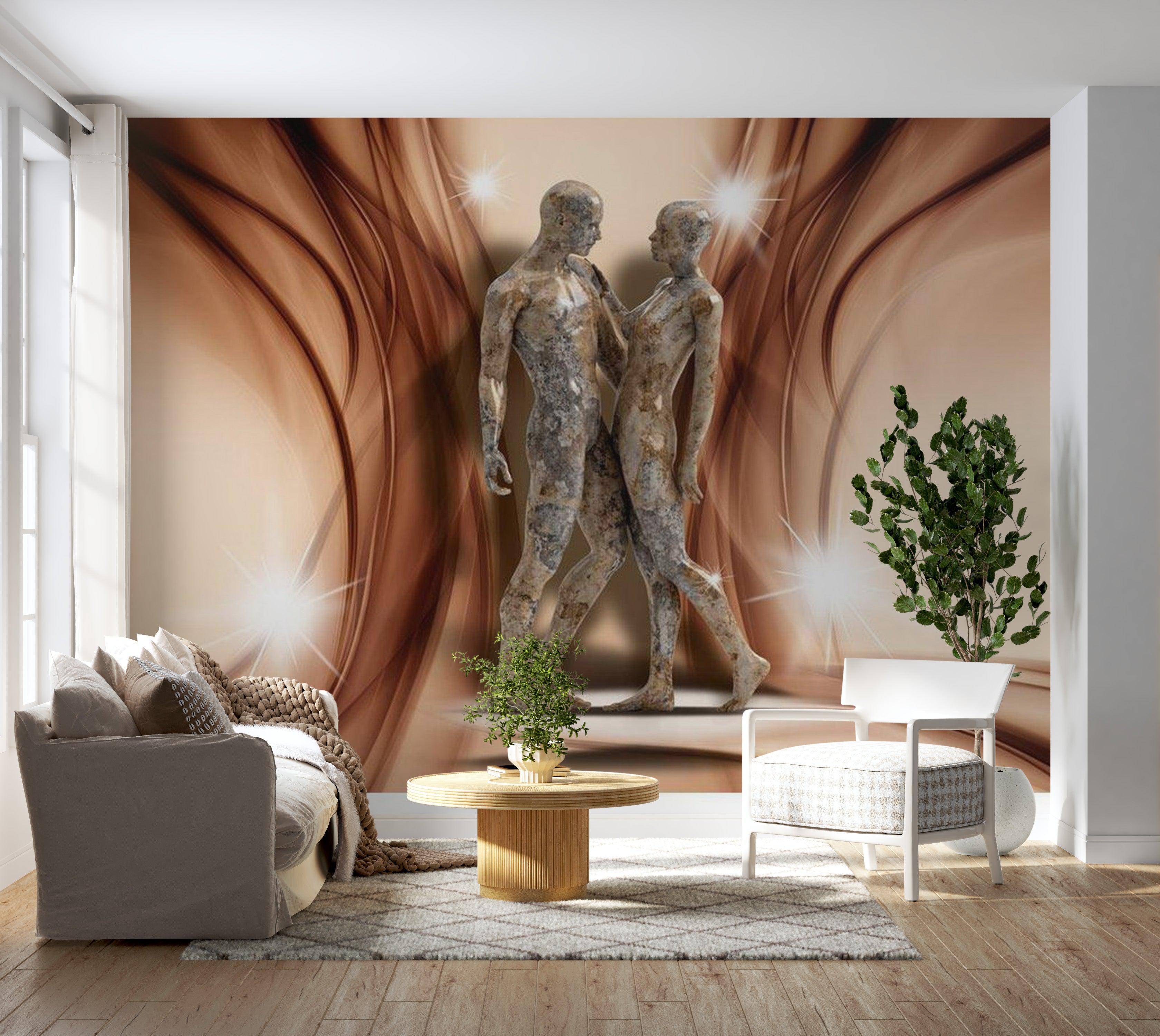 Glam Wallpaper Wall Mural - Stone Couple