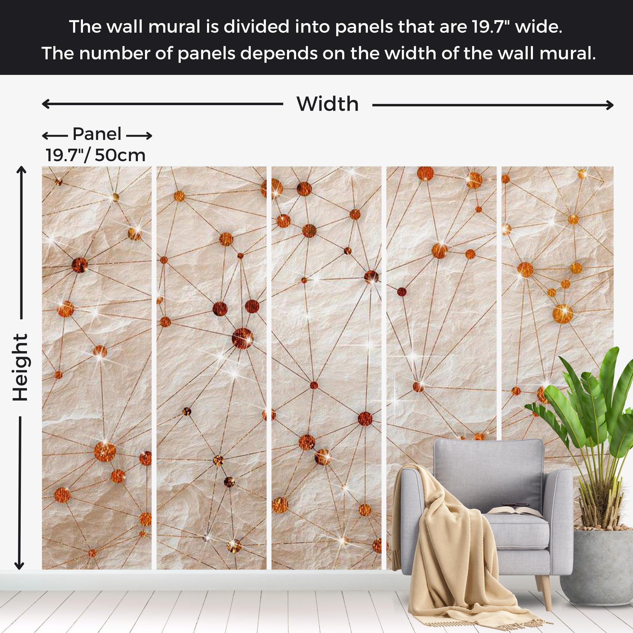 Glam Wallpaper Wall Mural - Stone Diamonds