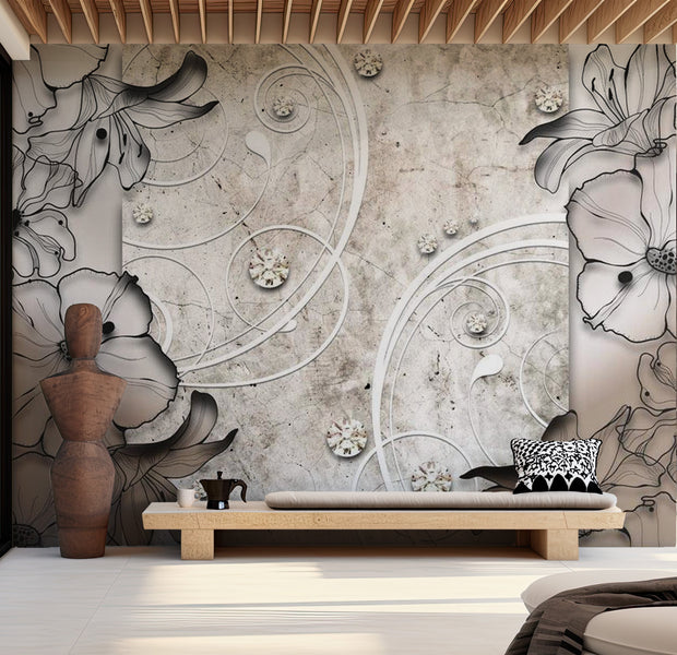 Glam Wallpaper Wall Mural - Summer Memories 39"Wx27"H