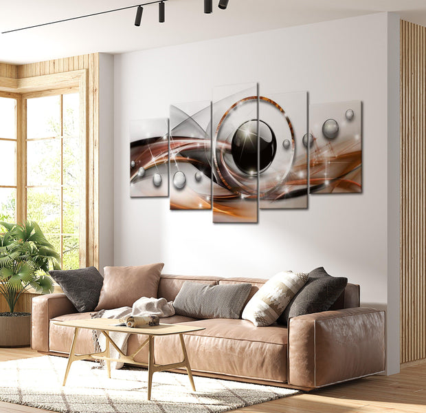 Glamour Canvas Wall Art - Abstract Gaze - 5 Pieces