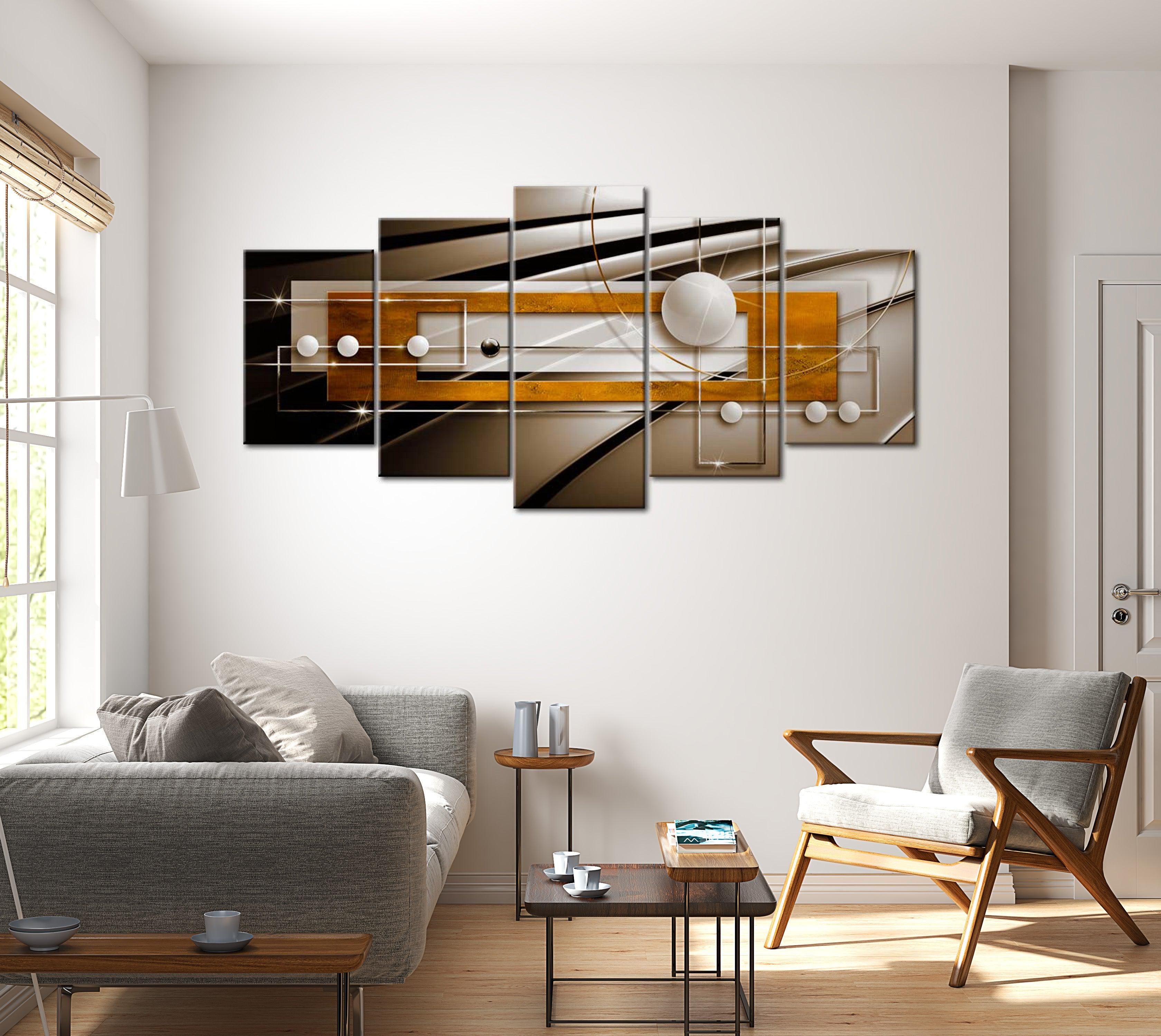 Glamour Canvas Wall Art - Abstract Harmony - 5 Pieces