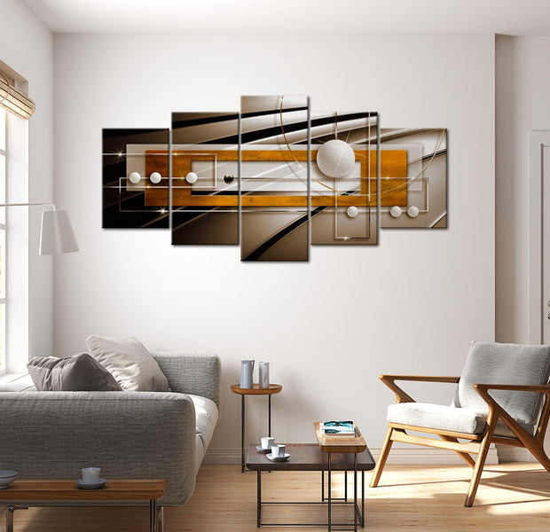 Glamour Canvas Wall Art - Abstract Harmony - 5 Pieces