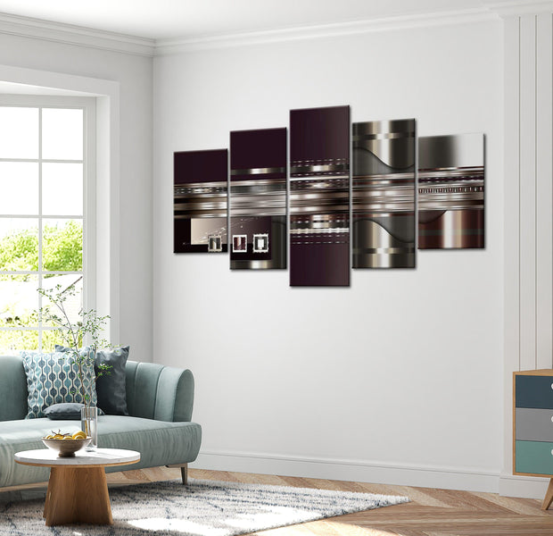 Glamour Canvas Wall Art - Abstract Moment - 5 Pieces
