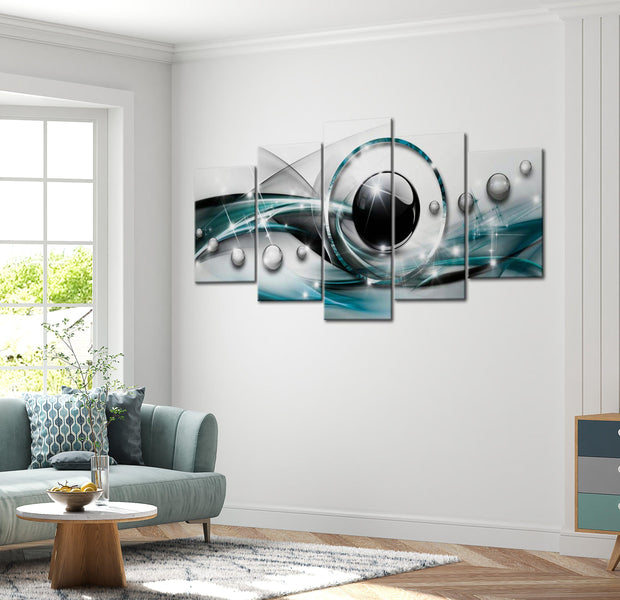 Glamour Canvas Wall Art - Blue Eye - 5 Pieces