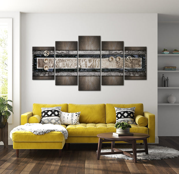 Glamour Canvas Wall Art - Colors Of The Earth - 5 Pieces