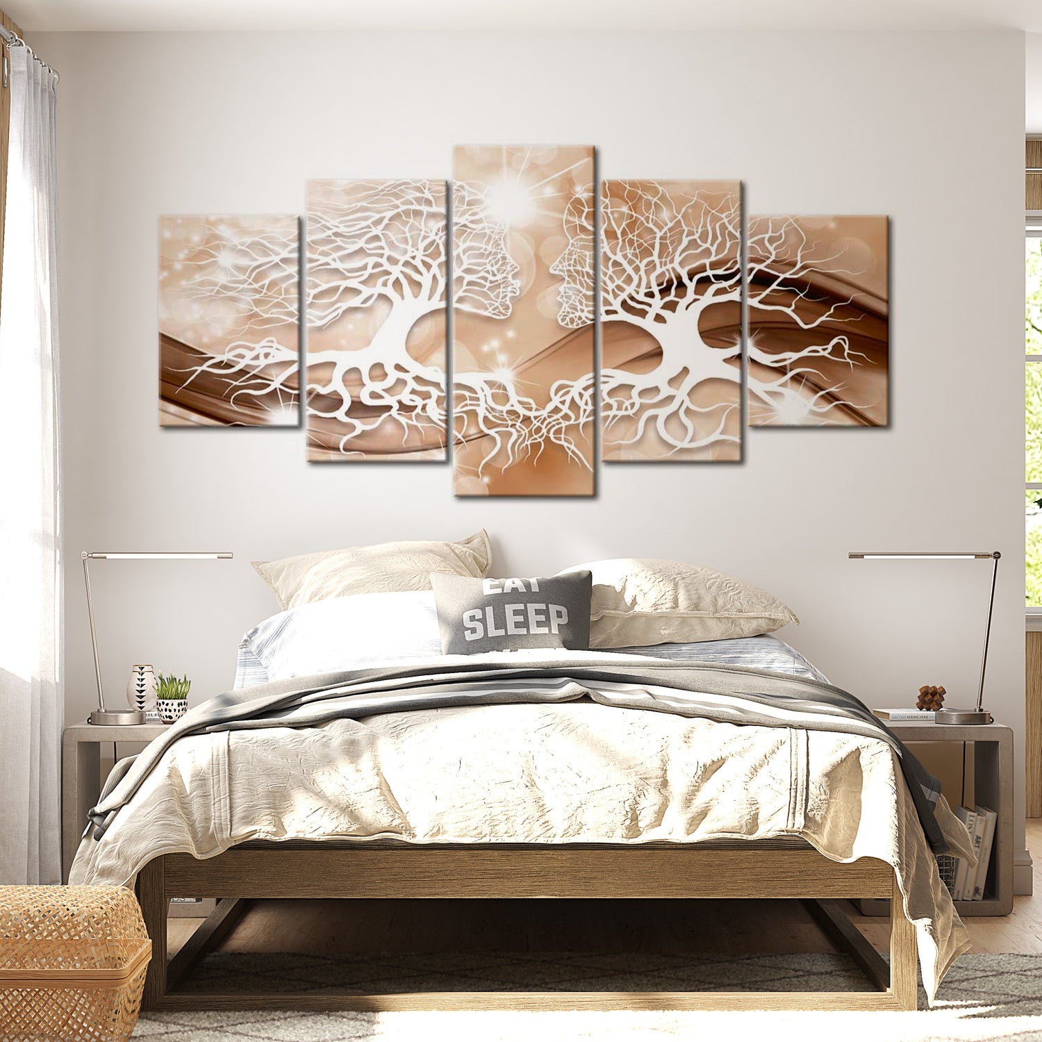 Glamour Canvas Wall Art - Kiss In The Sun - 5 Pieces