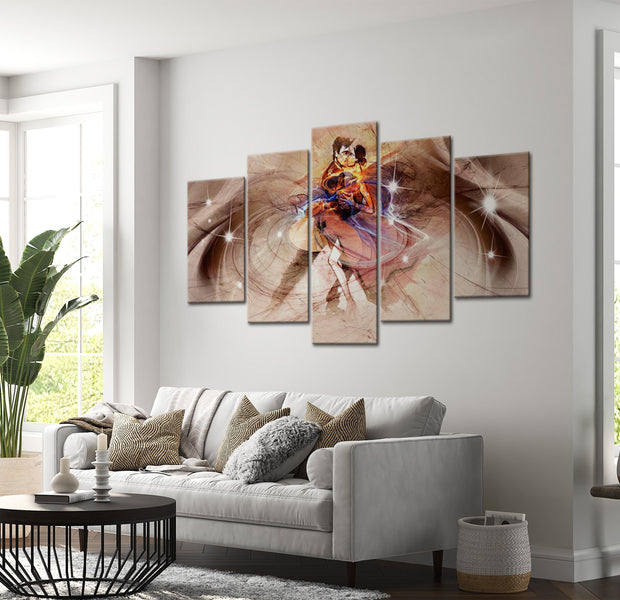 Glamour Canvas Wall Art - Lovers Of The Time - 5 Pieces