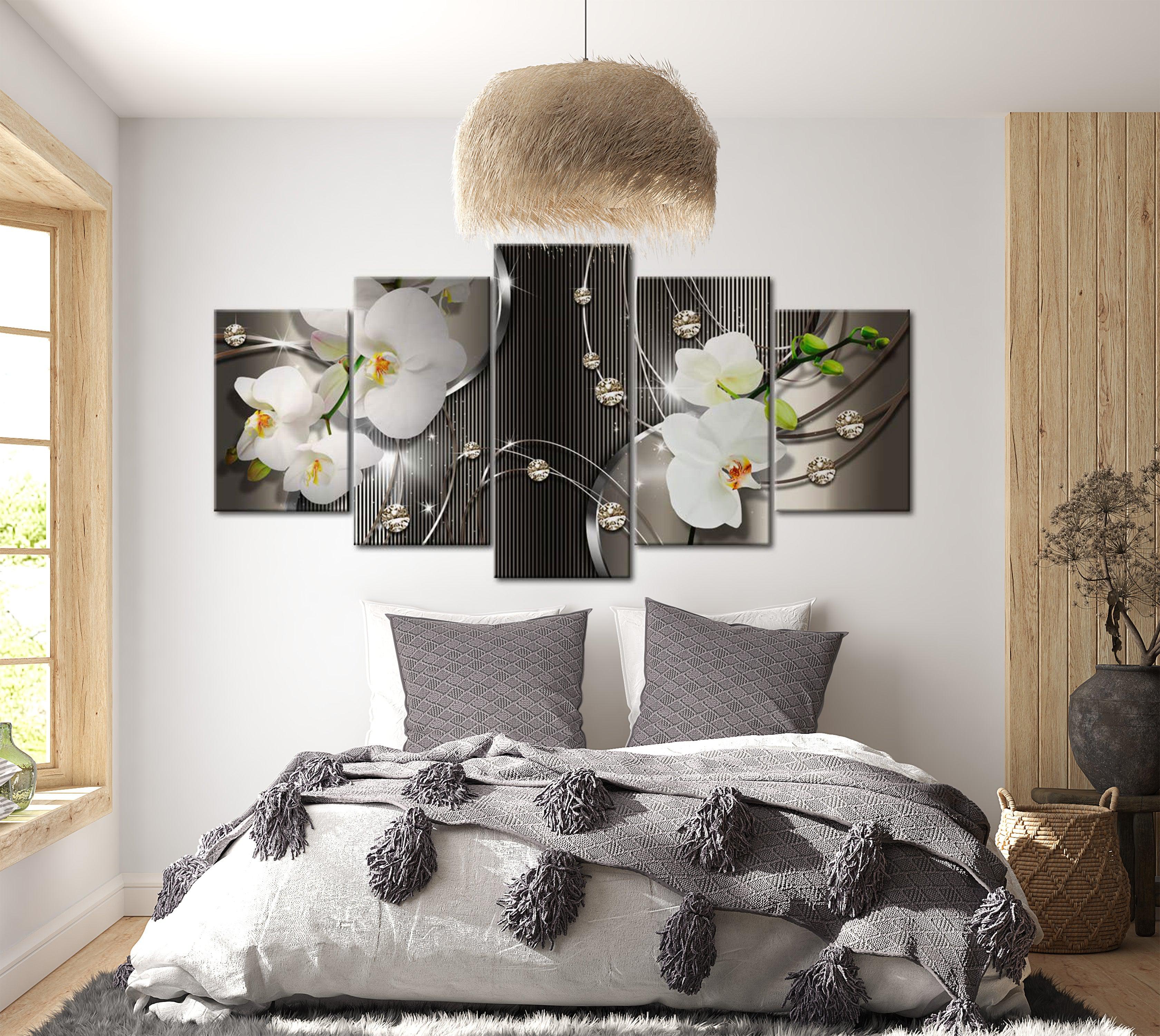 Glamour Canvas Wall Art - Orchid Sensation - 5 Pieces