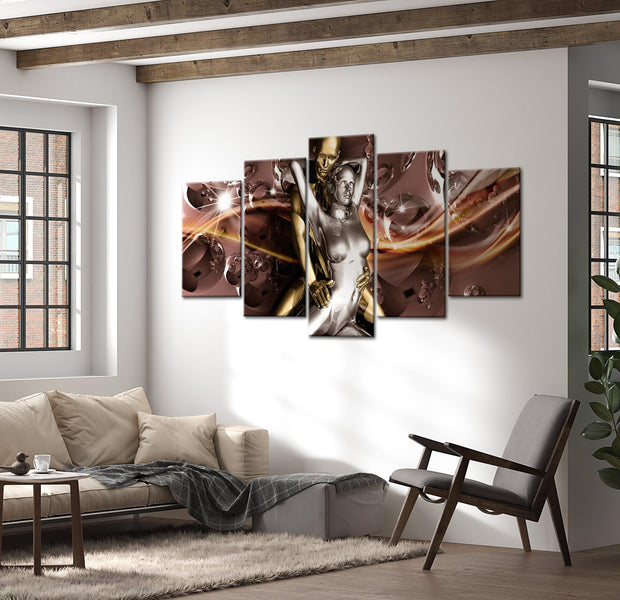 Glamour Canvas Wall Art - Romantic Dance - 5 Pieces