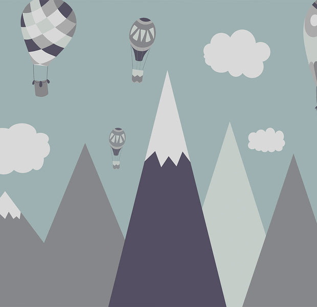 Kids Wallpaper Wall Mural - Balloon Land