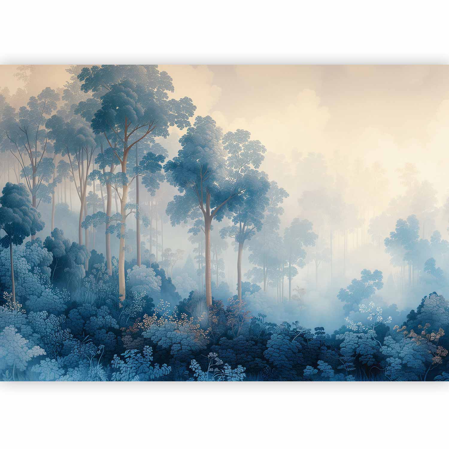 Kids Wallpaper Wall Mural - Fairy Tale Blue Forest