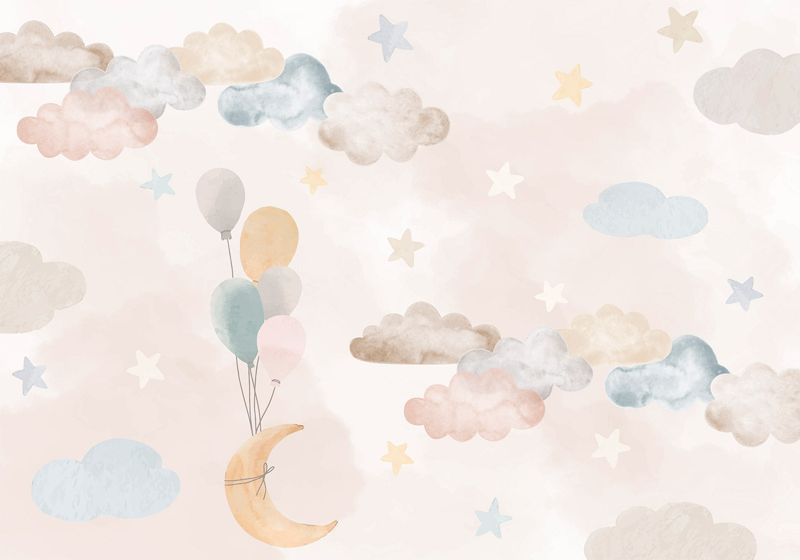 Kids Wallpaper Wall Mural - Fairy Tale Sky