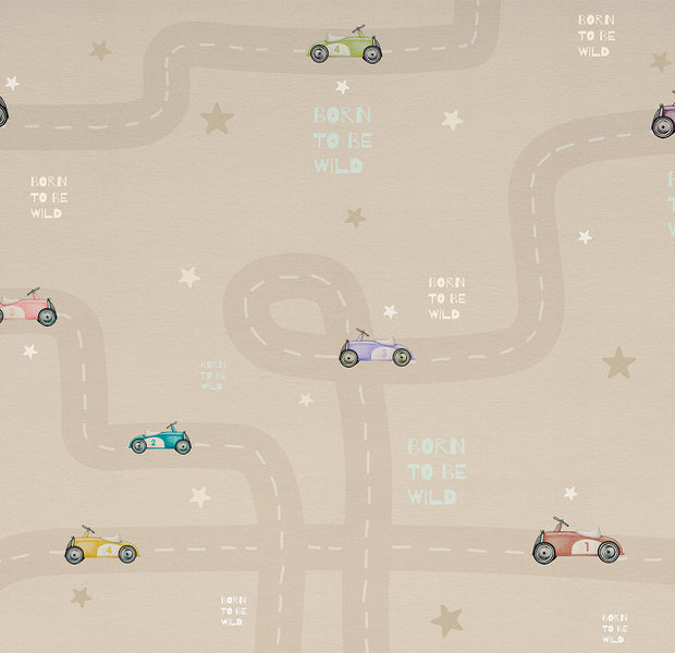 Kids Wallpaper Wall Mural - Racing Cars