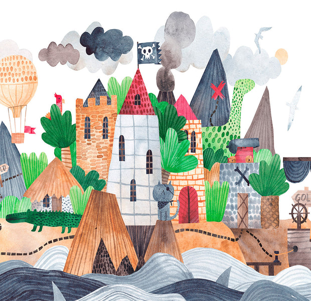 Kids Wallpaper Wall Mural - Treasure Island