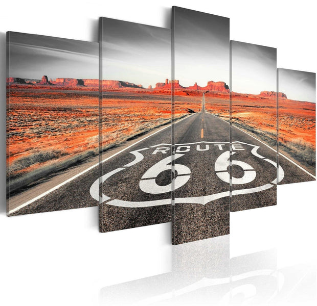 Stretched Canvas Places - Mother Road-Tiptophomedecor