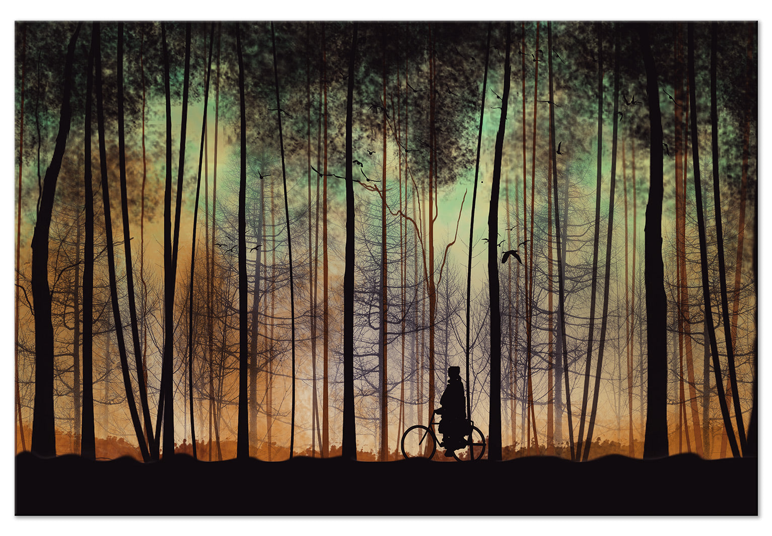 Landscape Canvas Wall Art - Walk Before Dark
