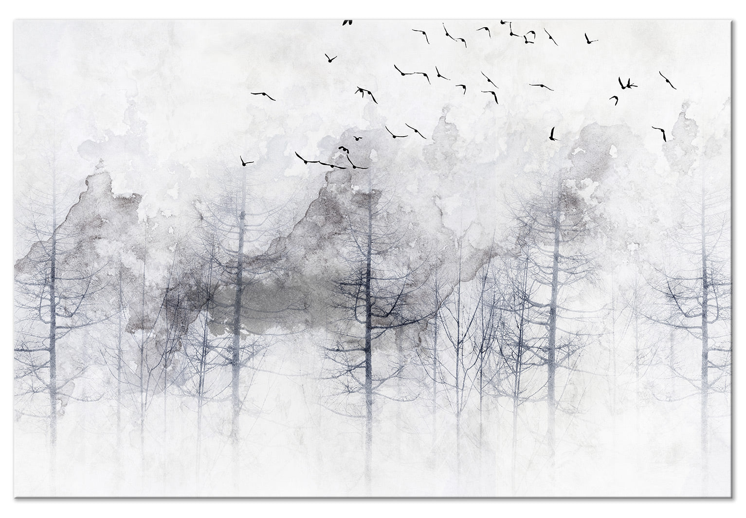 Landscape Canvas Wall Art - Winter Forest