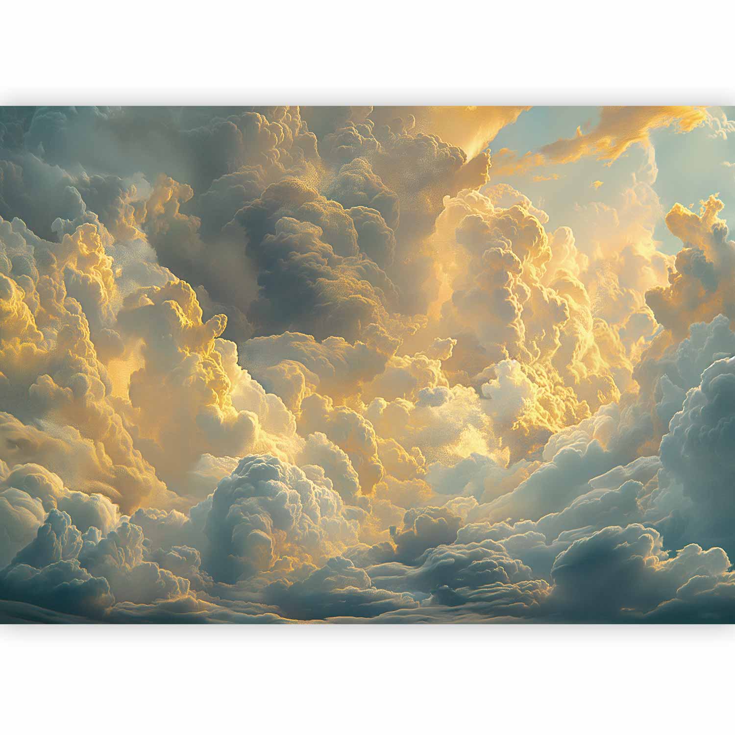 Landscape Wallpaper Wall Mural - Clouds Evening Glow