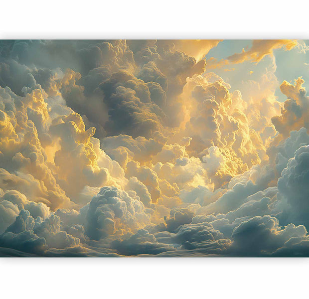 Landscape Wallpaper Wall Mural - Clouds Evening Glow