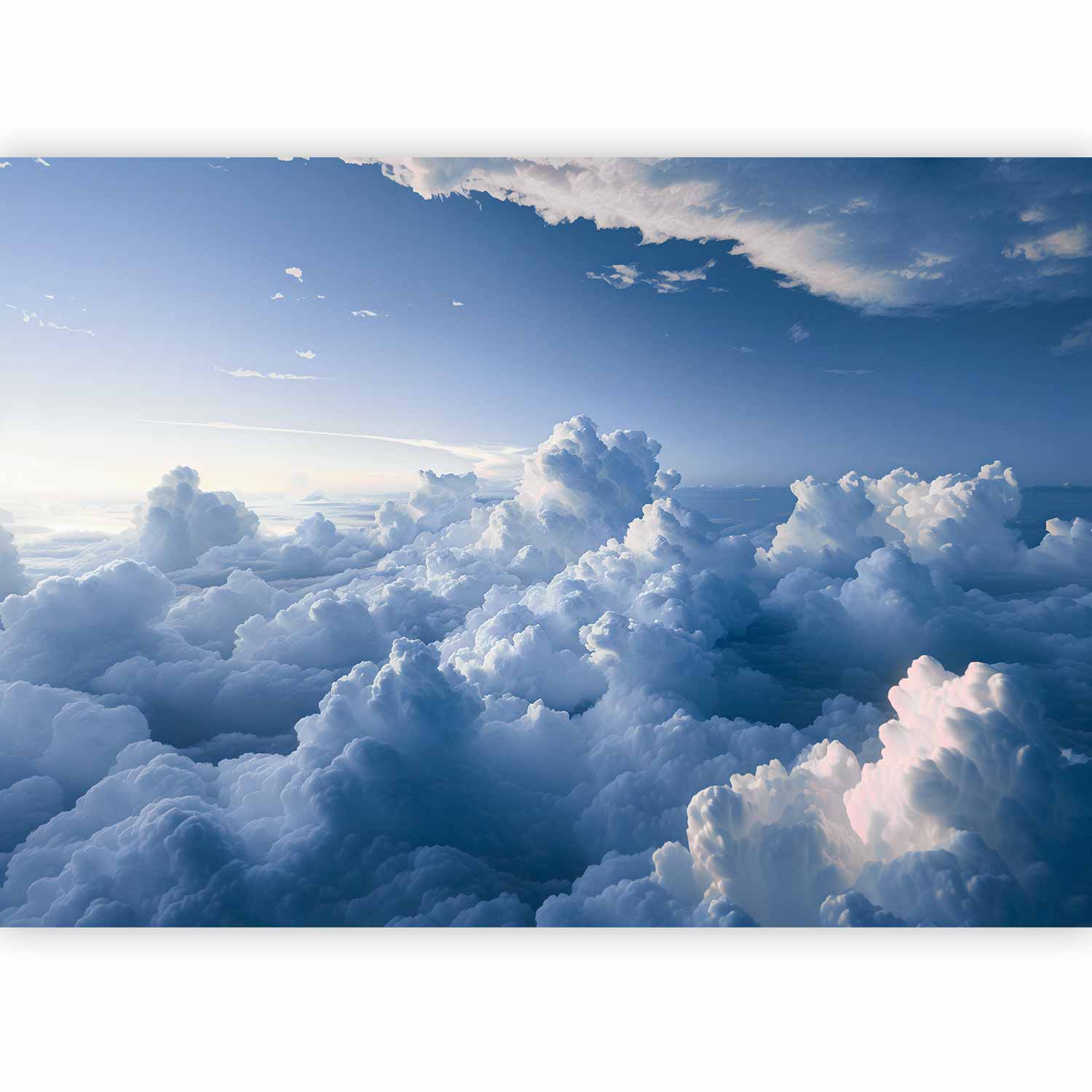 Nature Wallpaper Wall Mural - Fluffy Cloud Formations