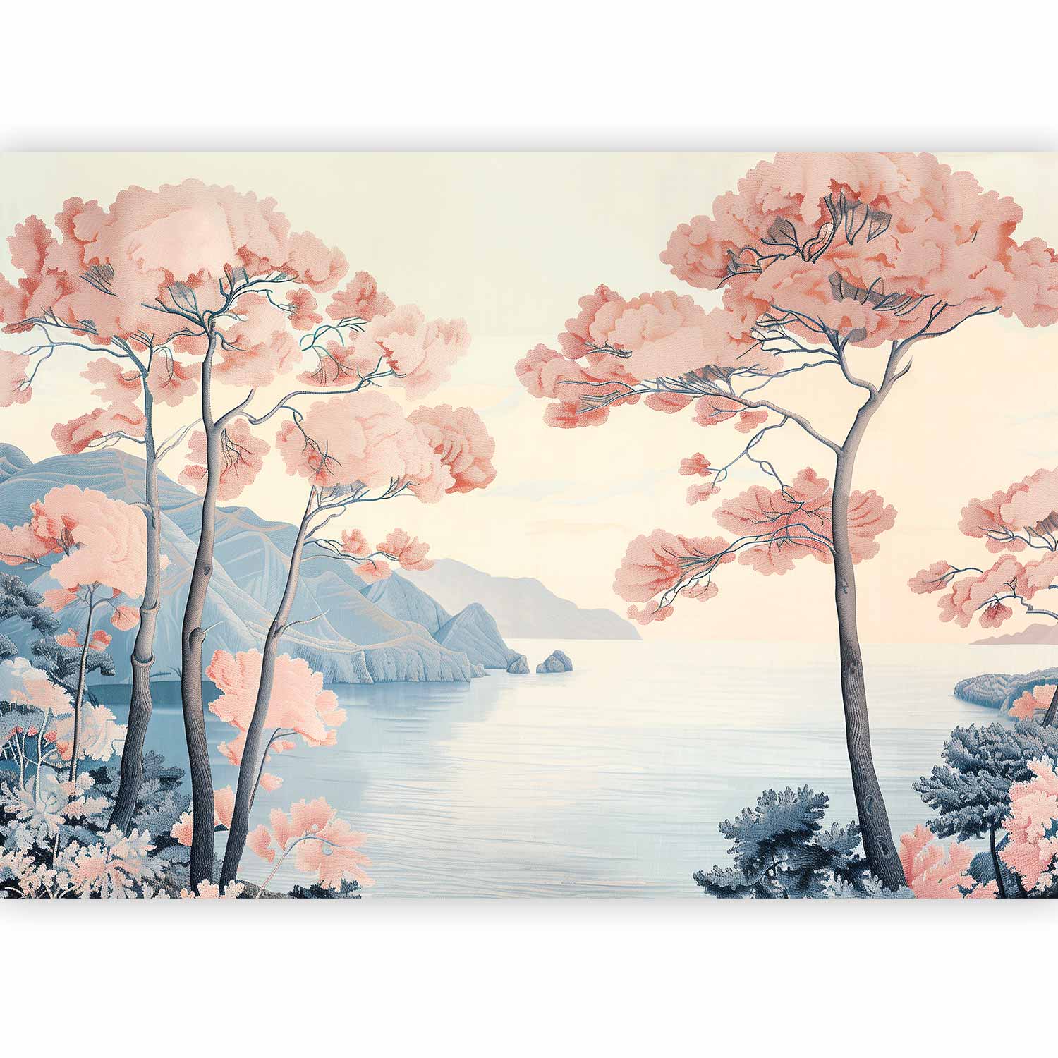 Landscape Wallpaper Wall Mural - Pastel Horizon by Water