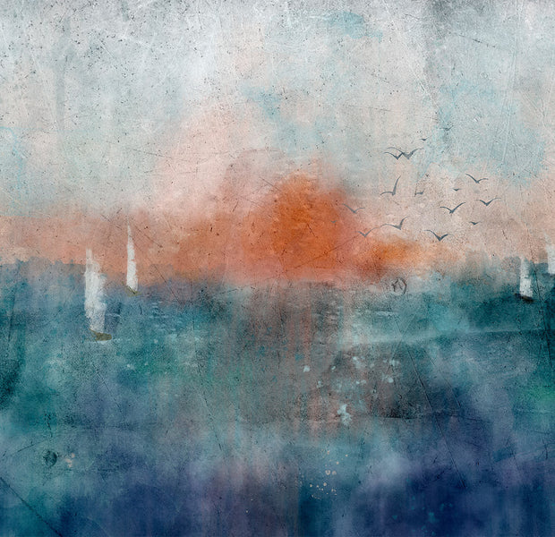 Landscape Wallpaper Wall Mural - Sunny Relief