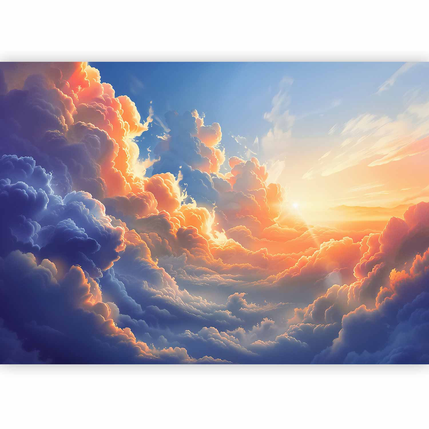 Nature Wallpaper Wall Mural - Sunset in The Clouds