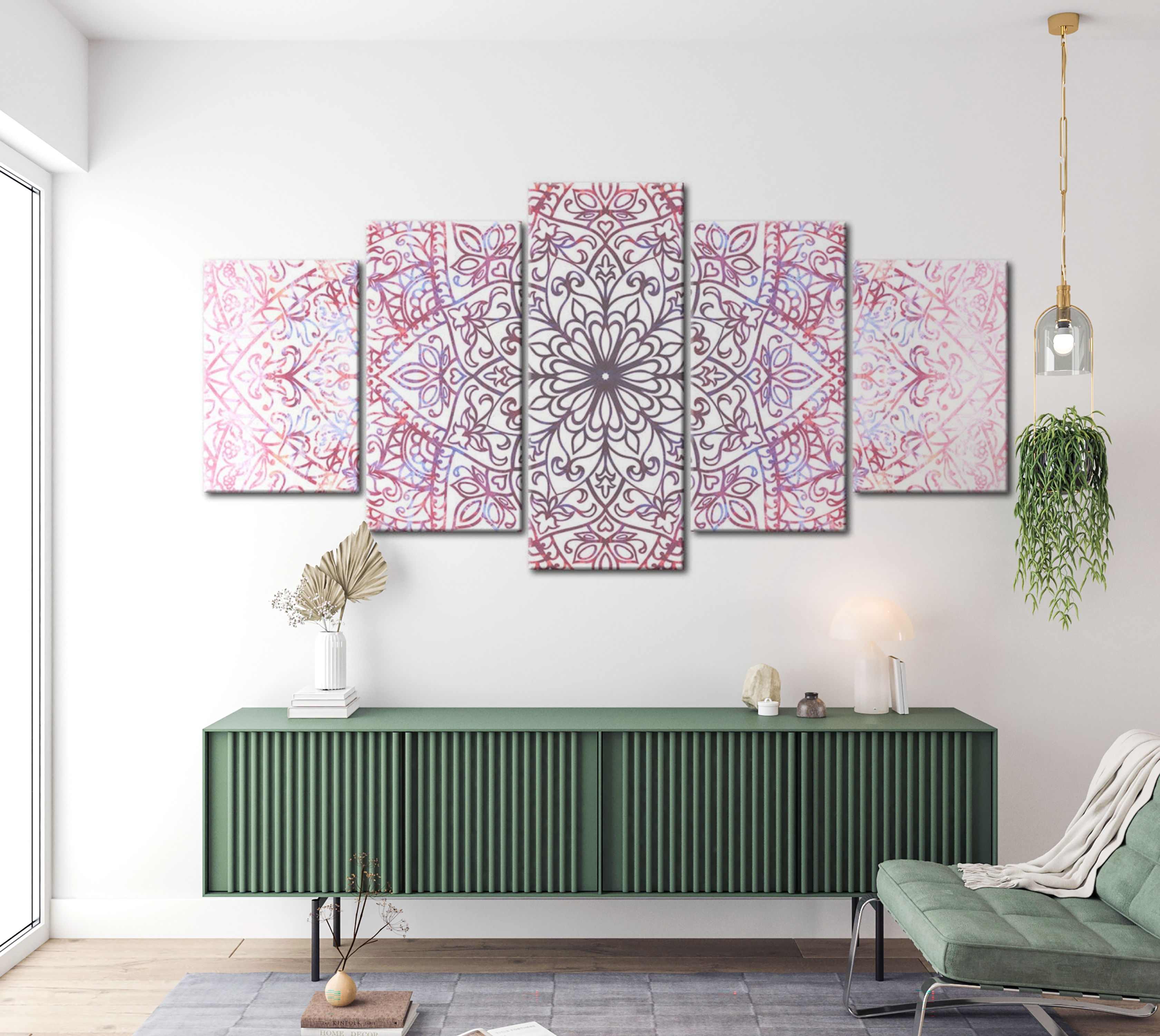 Mandala Canvas Wall Art - Ethnic Perfection - 5 Pieces