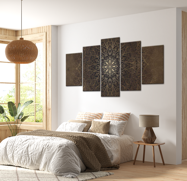Mandala Canvas Wall Art - Harmony Of The Soul - 5 Pieces