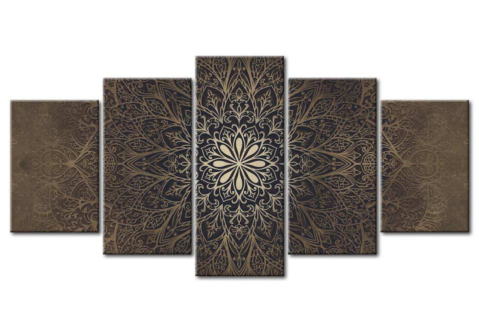 Mandala Canvas Wall Art - Harmony Of The Soul - 5 Pieces