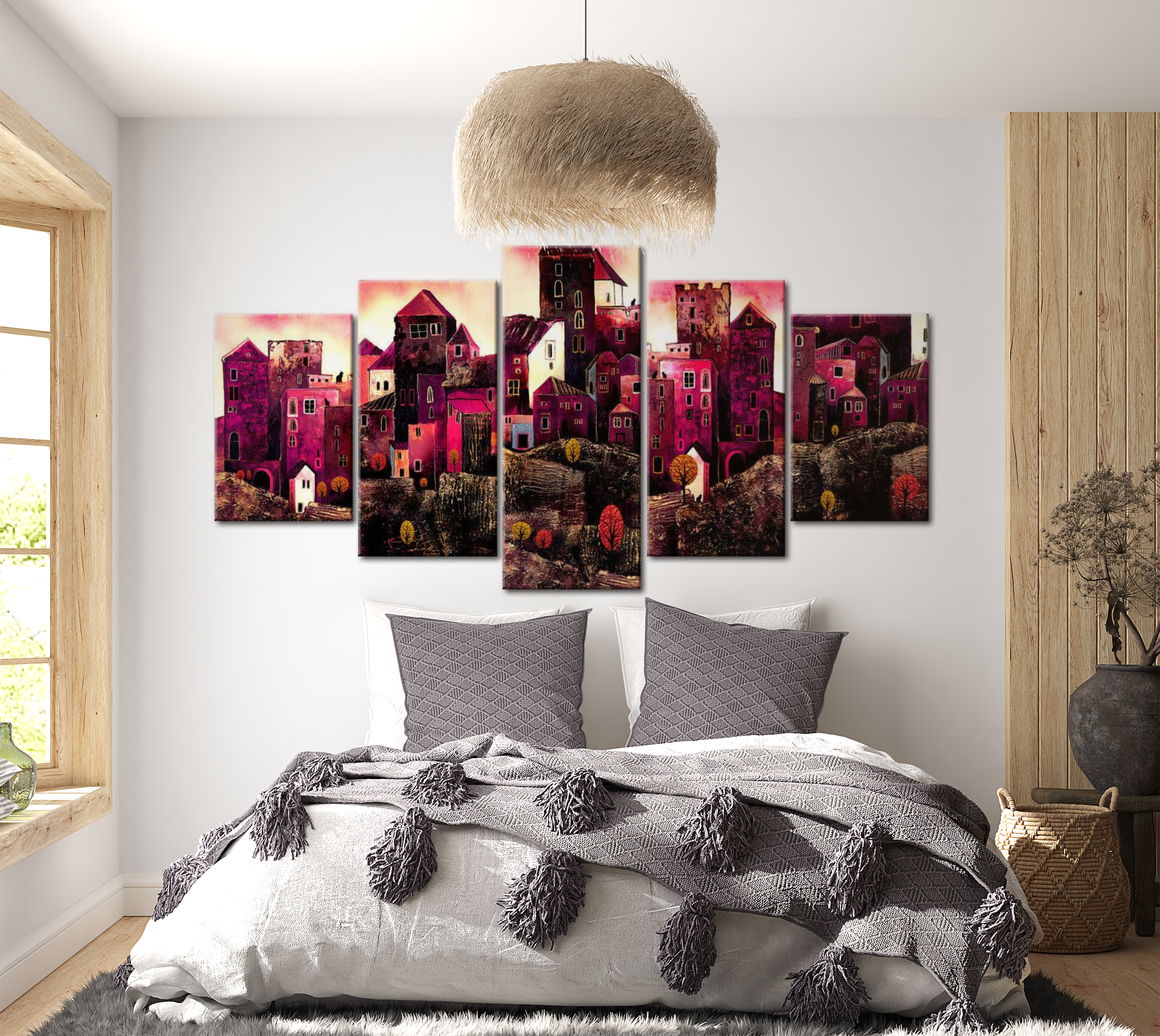 Stretched Canvas Wall Art - City Of Dreams 40"Wx20"H