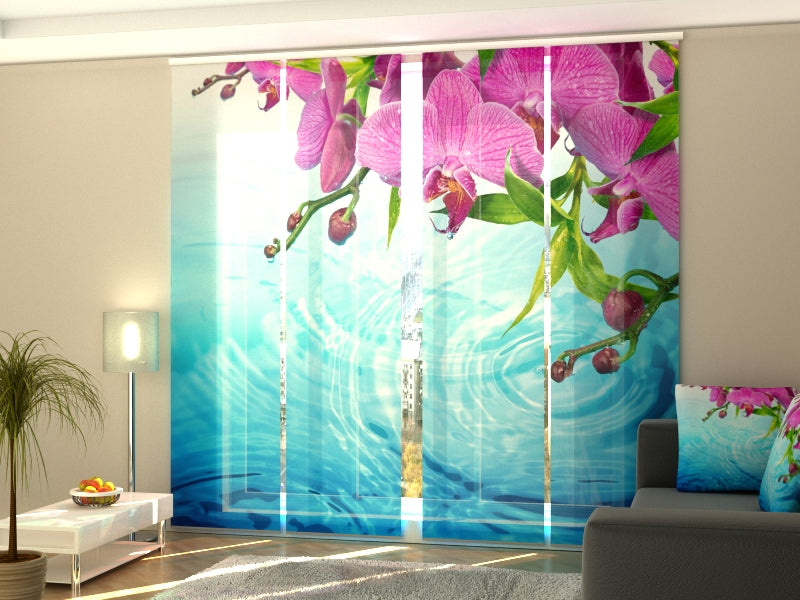 Set of 4 Panel Track Blinds - Amazing Orchid