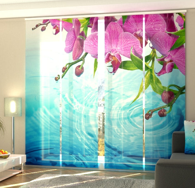 Set of 4 Panel Track Blinds - Amazing Orchid