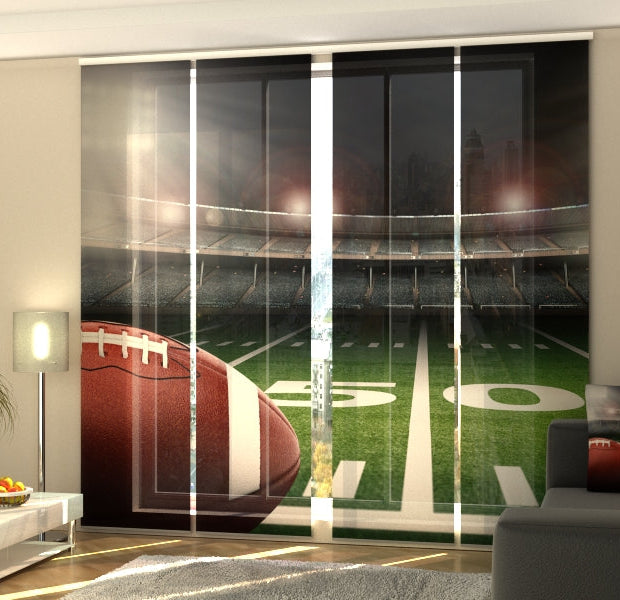 Set of 4 Panel Track Blinds - American Football