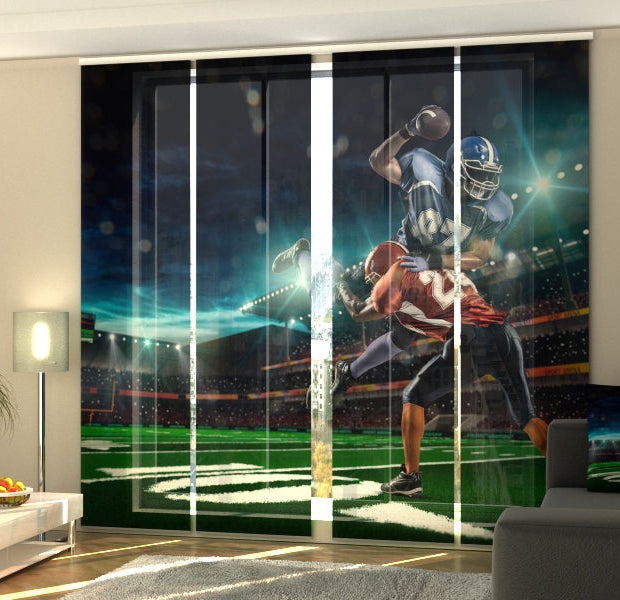 Set of 4 Panel Track Blinds - American Football in the Olympic Stadium