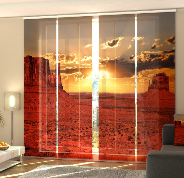 Set of 4 Panel Track Blinds - Arizona