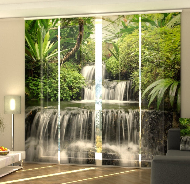 Set of 4 Panel Track Blinds - Bali Freshness