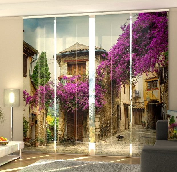 Set of 4 Panel Track Blinds - Beautiful Old Town of Provence