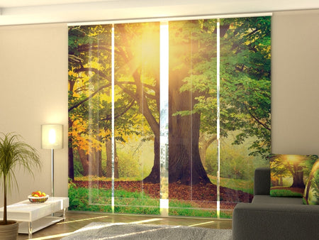 Set of 4 Panel Track Blinds - Big Green Tree