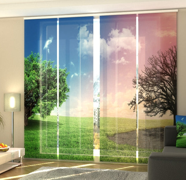 Set of 4 Panel Track Blinds - Changes