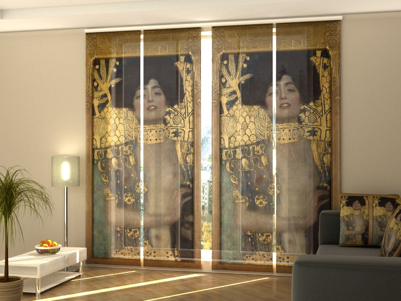 Set of 4 Panel Track Blinds - Gustav Klimt Judith