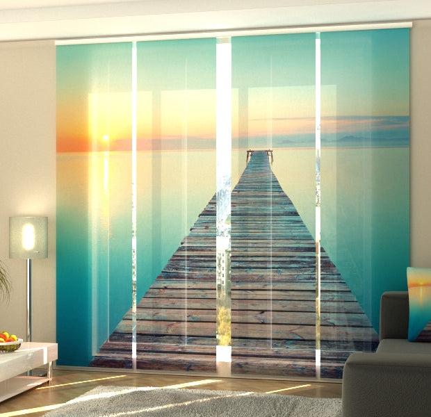 Set of 4 Panel Track Blinds - Harmony Time