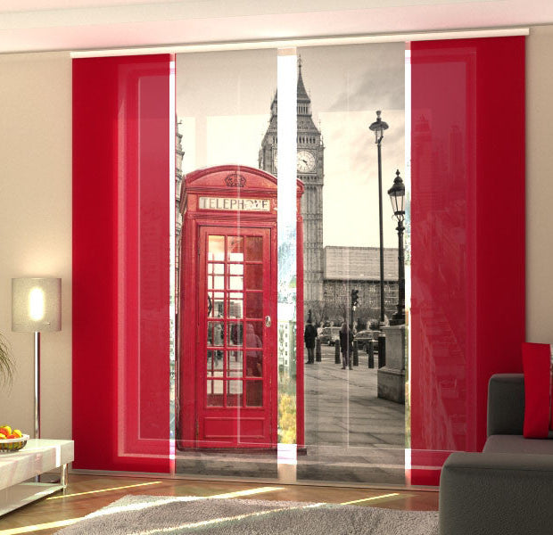 Set of 4 Panel Track Blinds - London 2