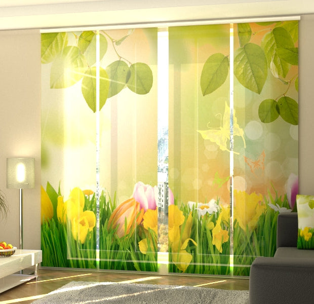 Set of 4 Panel Track Blinds - May Aroma