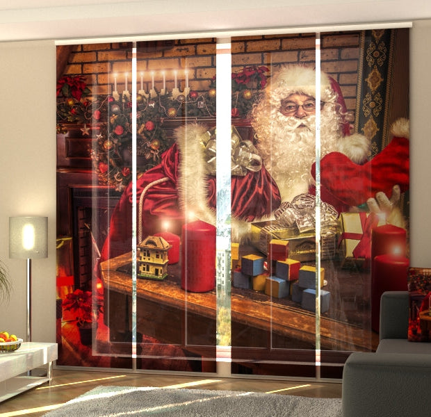 Set of 4 Panel Track Blinds - New Year's Night