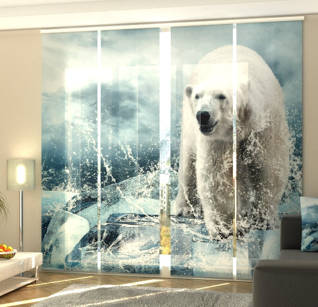 Set of 4 Panel Track Blinds - North